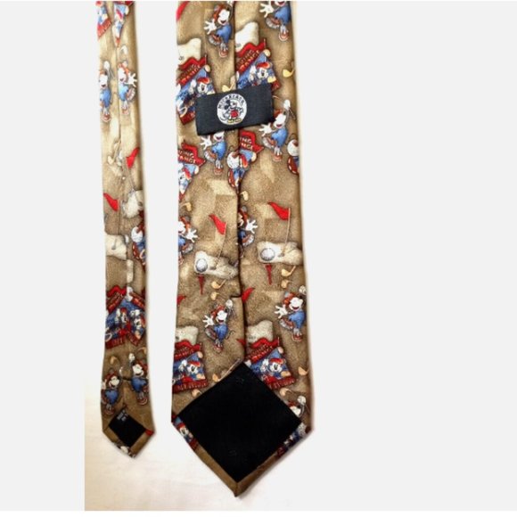Vintage Disney Silk Neck Ties Lot of 3 Golf Theme 100% Silk Authentic - Picture 4 of 6